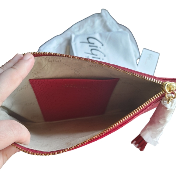 NWOT Gigi New York Pink Tassel Clutch - Picture 9 of 12